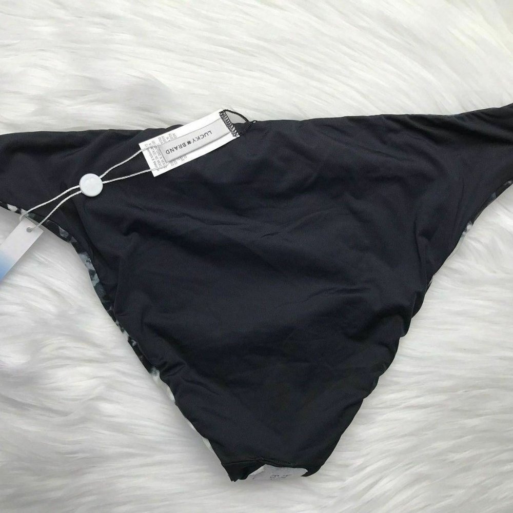 Lucky Brand Tie-Dyed Hipster Bikini Bottom Black L - Picture 5 of 5
